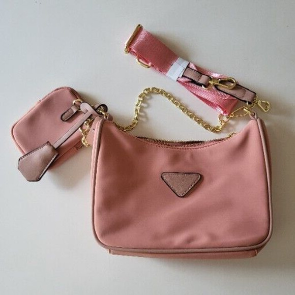 Pink Canvas Purse with Change Holder - Picture 2 of 5